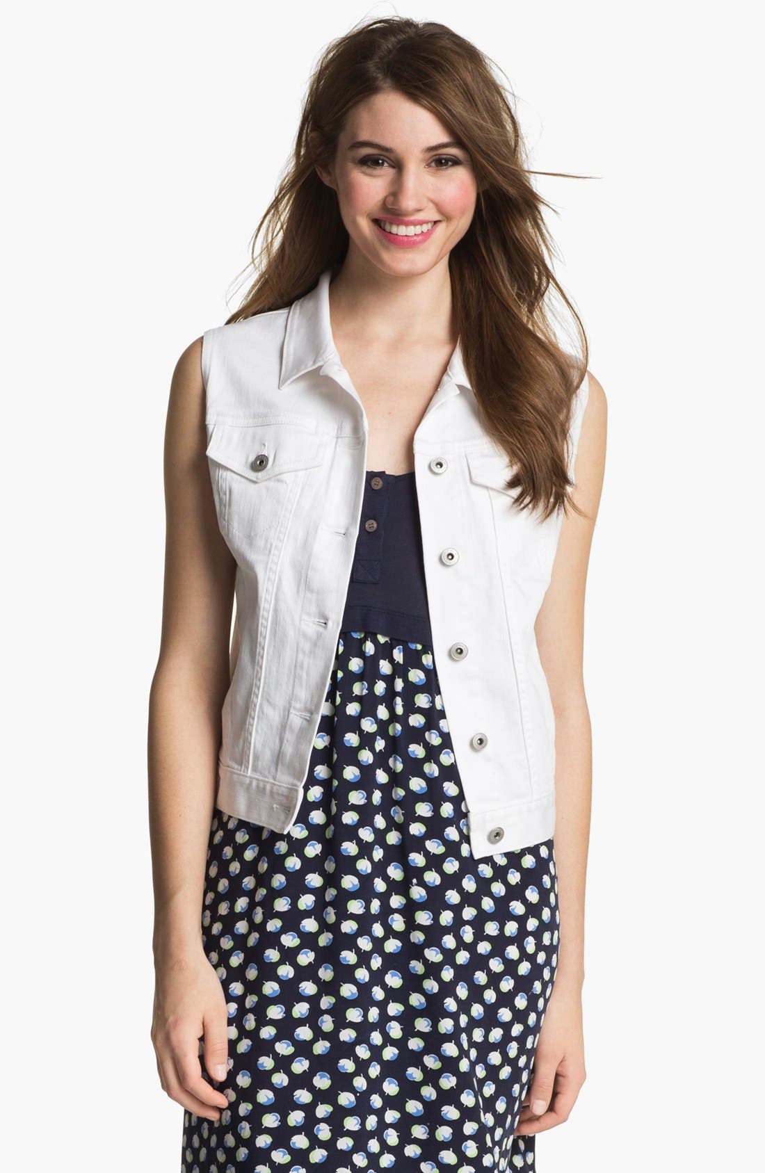 Two by Vince Camuto White Denim Vest Nordstrom