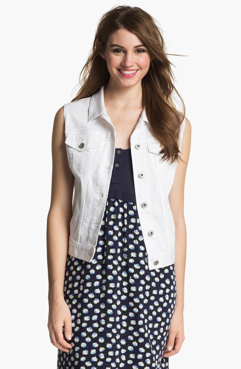 Two by Vince Camuto White Denim Vest | Nordstrom
