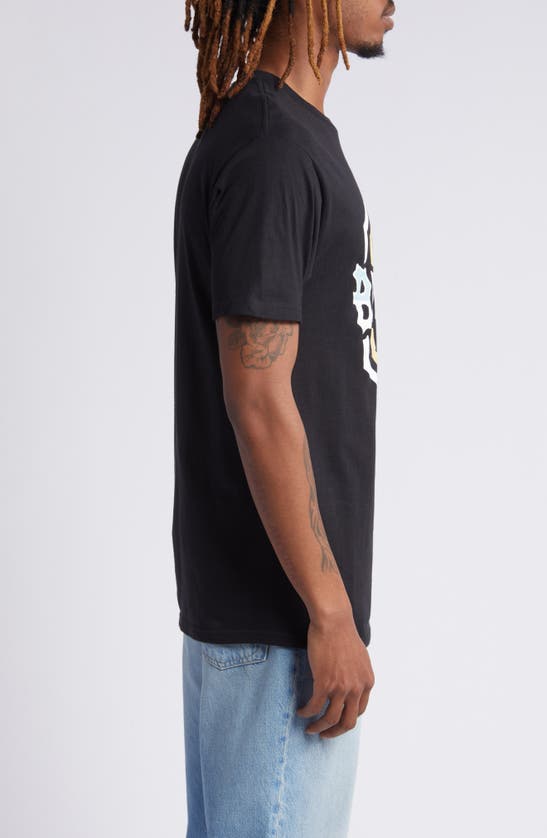 Shop Billabong Stacks Cotton Graphic T-shirt In Black
