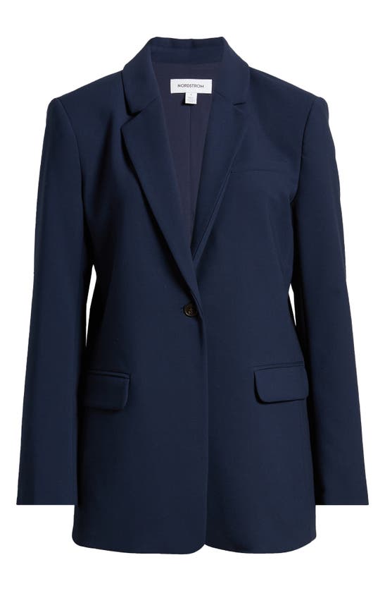 Shop Nordstrom Relaxed Fit Blazer In Navy Blazer