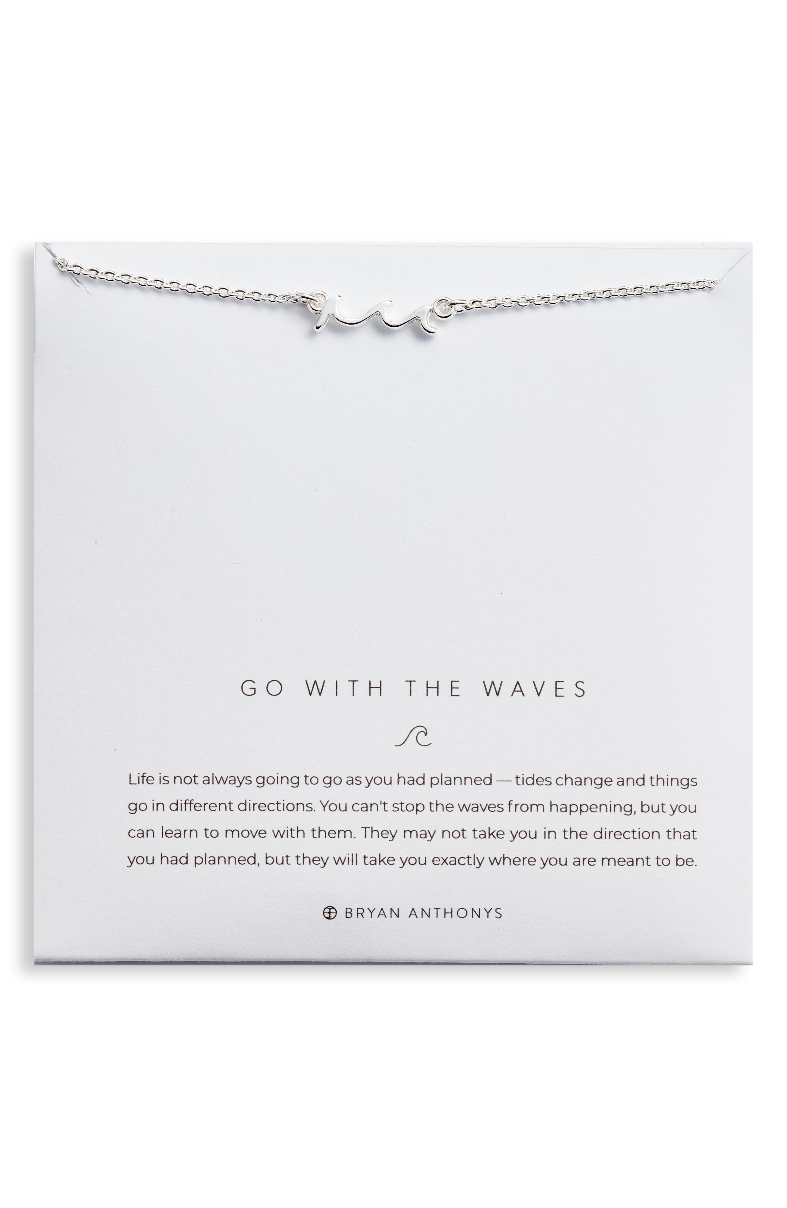 Bryan Anthonys Go with the Waves Necklace in Silver at Nordstrom