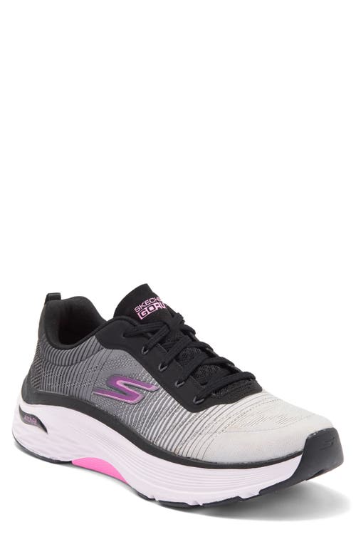 SKECHERS Max Cushioning Arch Fit - Delphi Running Shoe Black/Pink at Nordstrom,