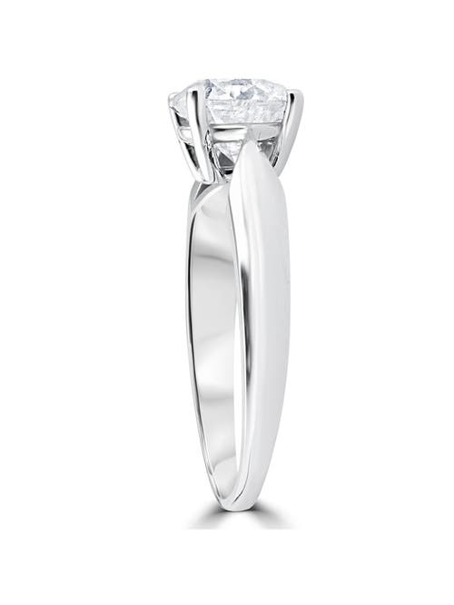 Shop Bliss Diamond 1 1/2ct Cushion Diamond Solitaire Engagement Ring 14k Gold Lab Grown In 14k White Gold