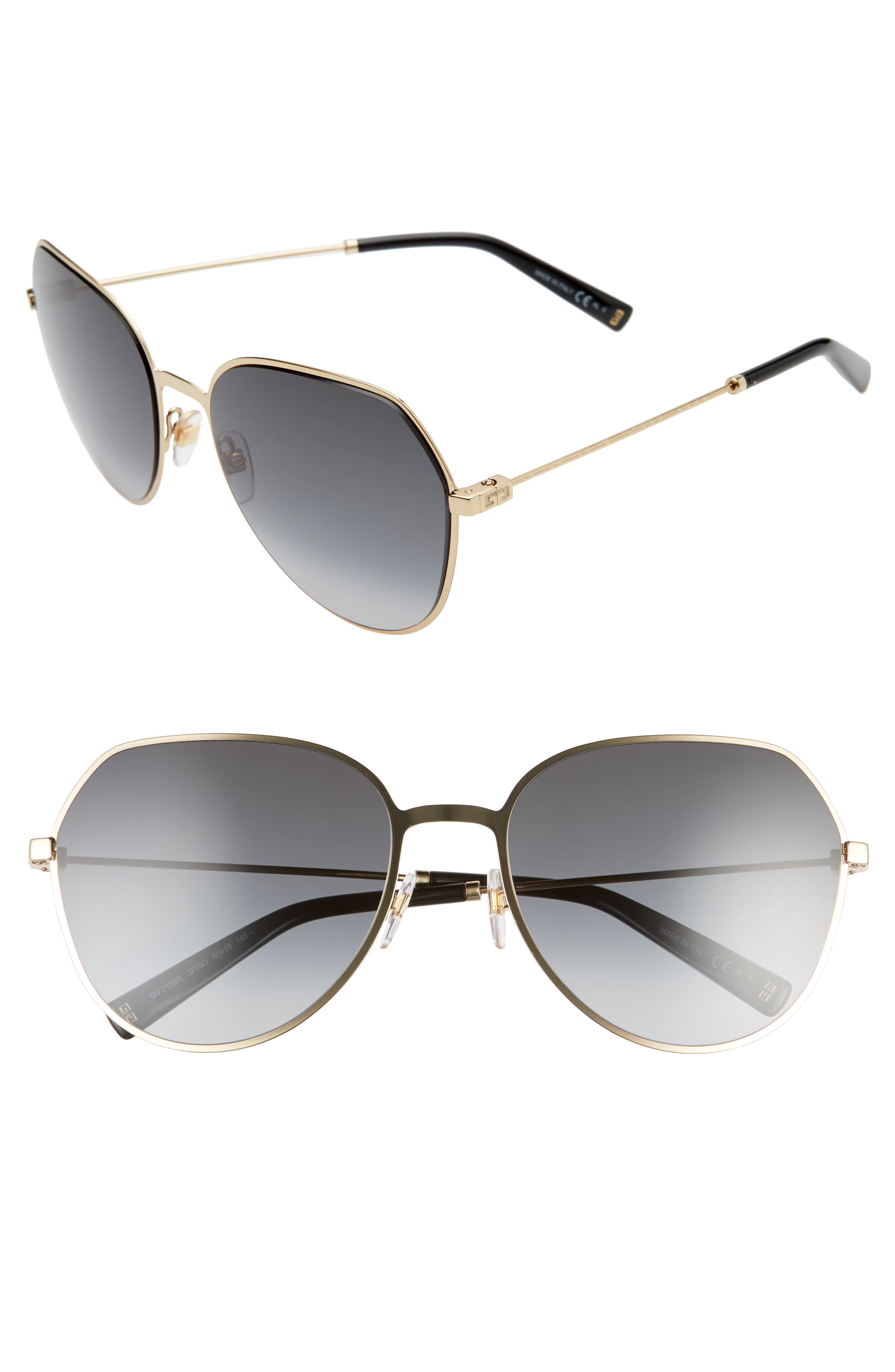 givenchy 60mm gradient sunglasses