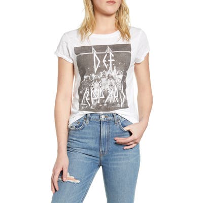 Recycled Karma Def Leppard Graphic Tee, White