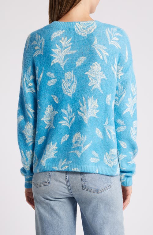 Shop Hatley Ella Print Sweater In Blue