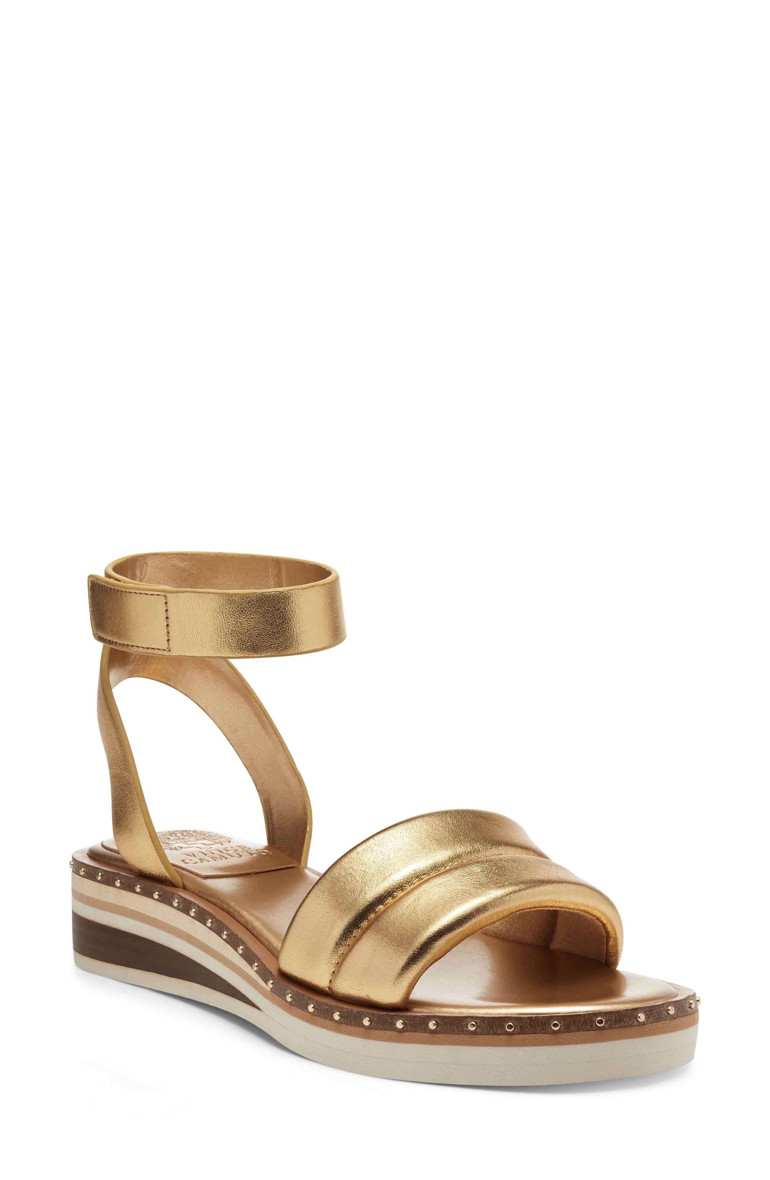 girls gold wedges