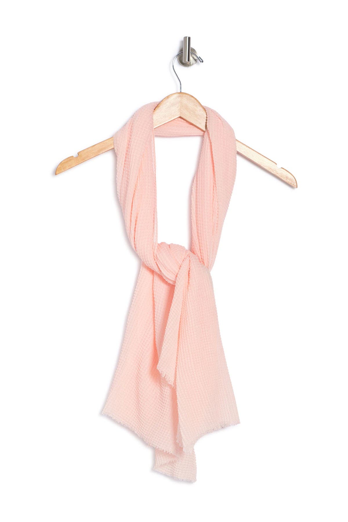 Bcbg Oversized Pleated Wrap Scarf In Pink