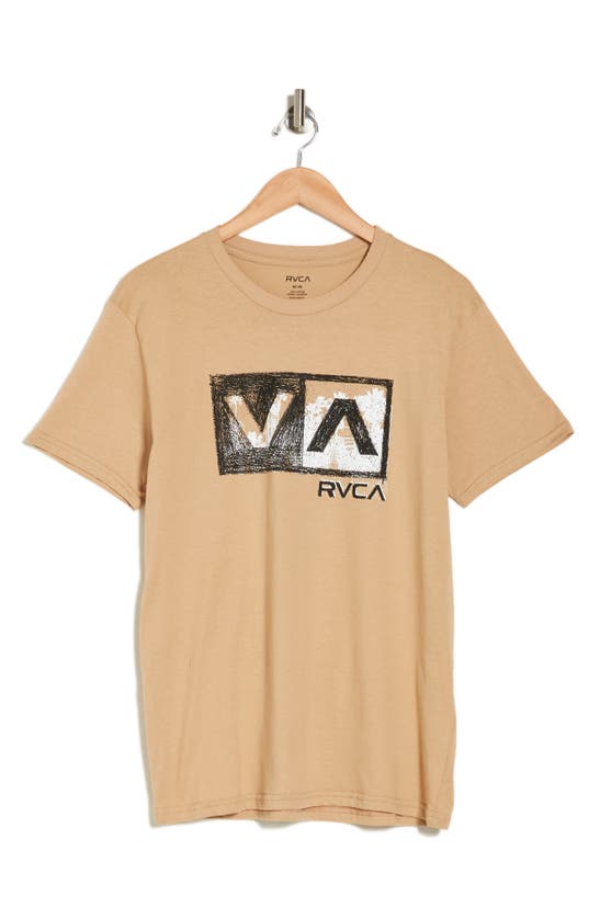 Rvca Vpn 12 Graphic T-shirt In Sand