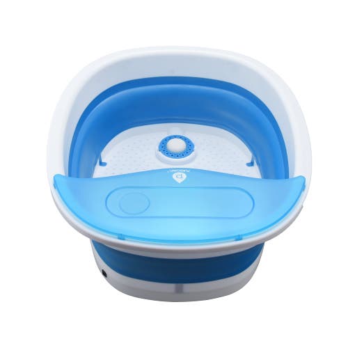 Pursonic Collapsible Wireless Footbath Spa Massager In White