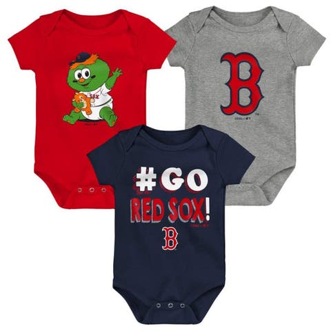 Infant St. Louis Cardinals Red/Navy/Pink Baseball Baby 3-Pack Bodysuit Set