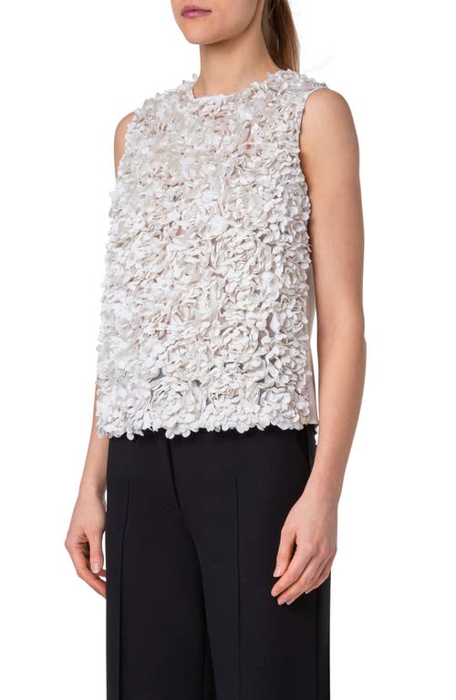 Akris Punto Laser Cut Flakes Shell In Cream