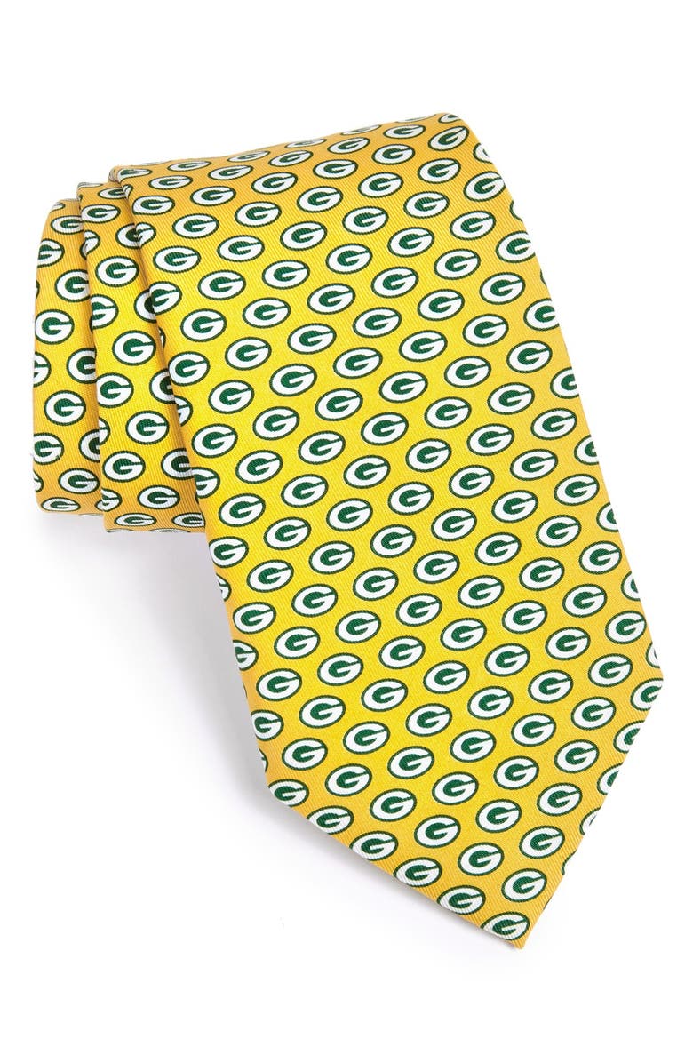 Vineyard Vines Green Bay Packers Nfl Woven Silk Tie Nordstrom