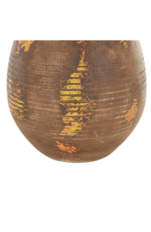 GINGER BIRCH STUDIO GINGER BIRCH STUDIO BROWN CERAMIC VASE