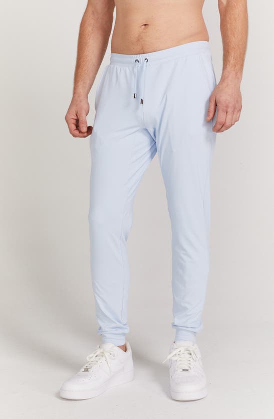 Shop Redvanly Donahue Water Resistant Joggers In Breeze