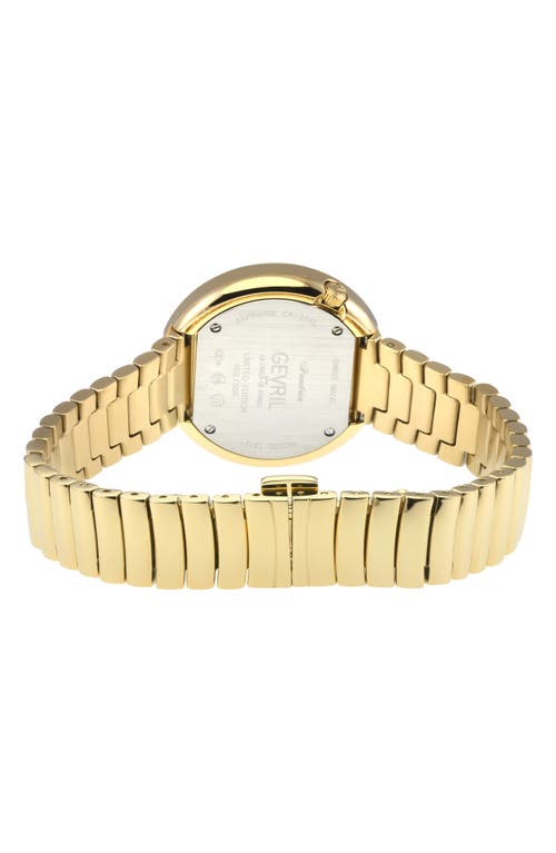 GEVRIL GEVRIL GANDRIA DIAMOND BRACELET WATCH, 36MM