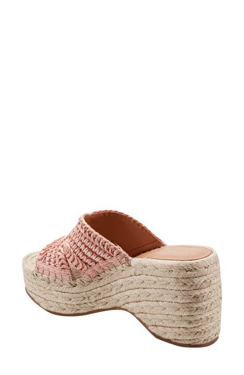 Marc Fisher Ltd Zakki Platform Wedge Sandal In Medium Pink