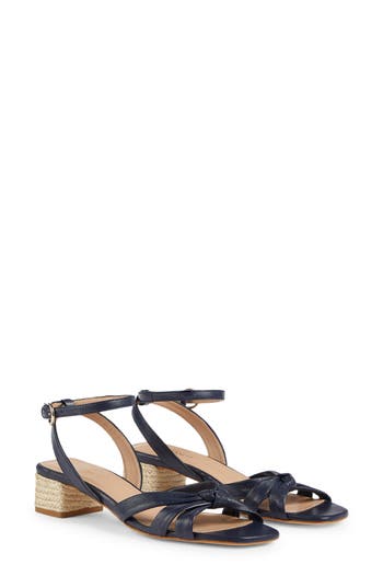 Lk Bennett Peyton Espadrille Heel Sandal In Blu-navy