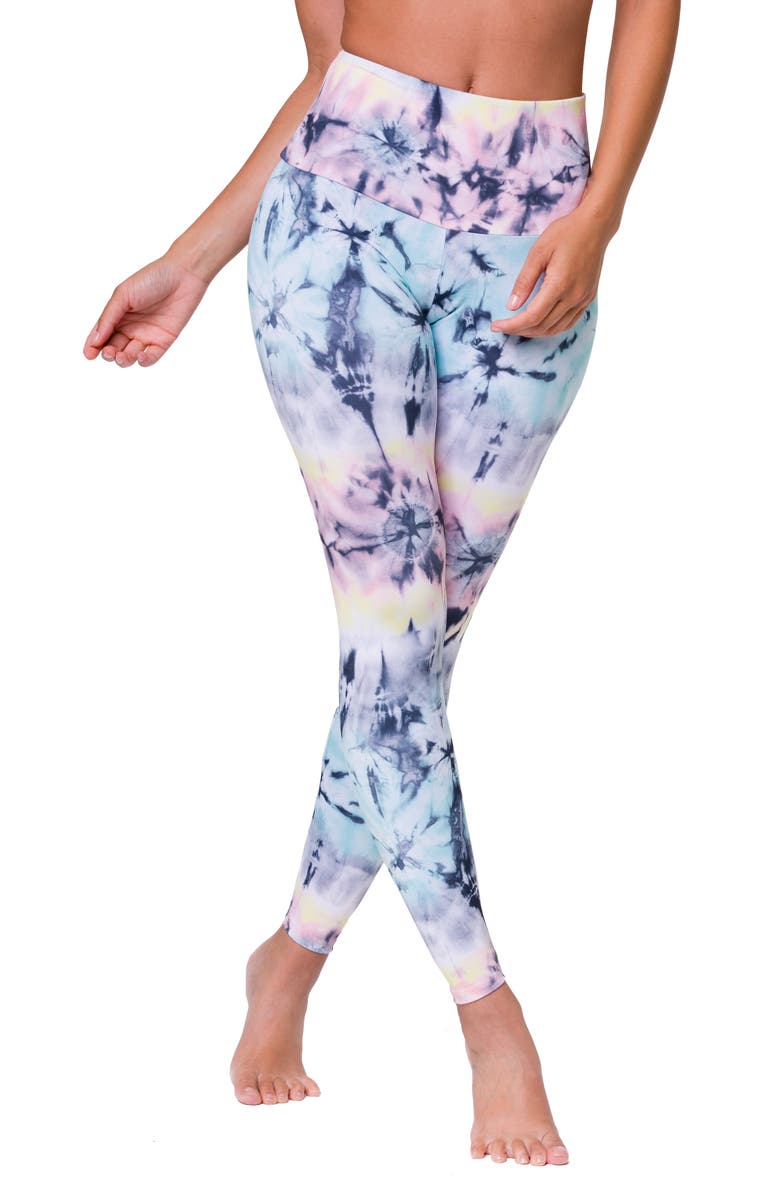 ONZIE High Waist Print Leggings, Main, color, DAZED