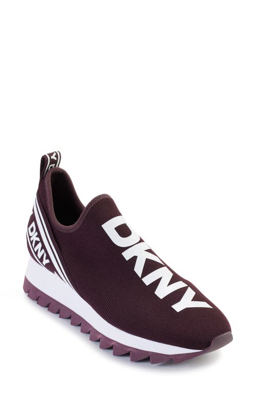 Shop Dkny Abbi Slip-on Sneaker In Dark Cherry