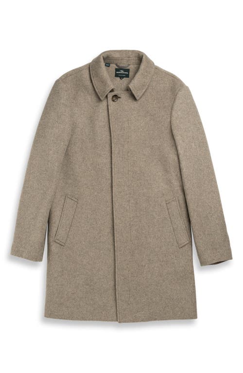 Shop Rodd & Gunn Mt. Florence Wool Blend Overcoat In Fawn