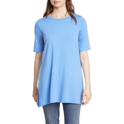 Eileen Fisher Stretch Tencel Lyocell Tunic, Blue
