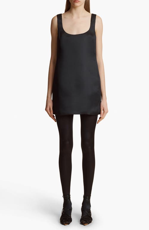 Khaite Pranta Open Back Sleeveless Silk Dress Black at Nordstrom,