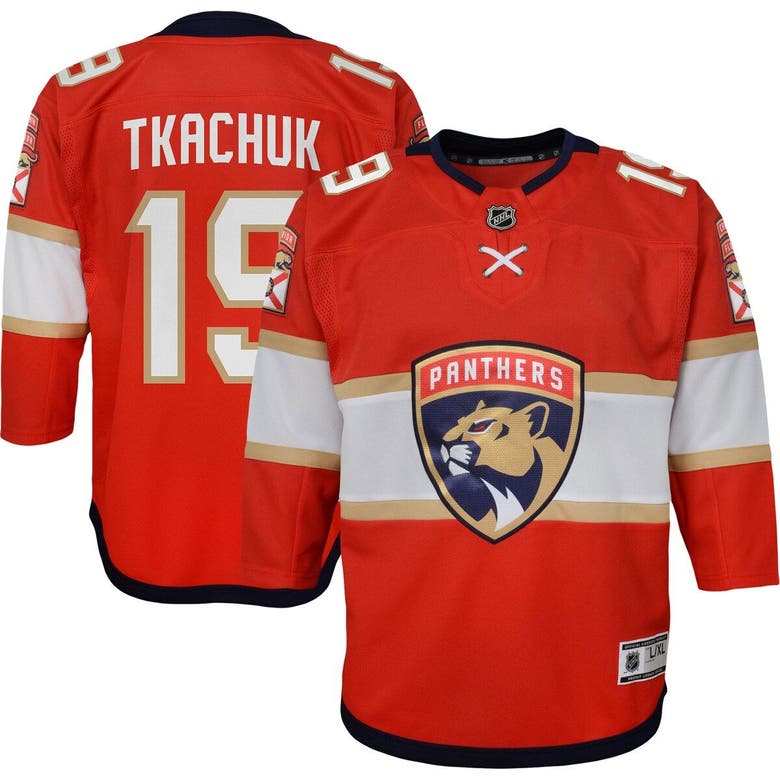 OUTERSTUFF YOUTH MATTHEW TKACHUK RED FLORIDA PANTHERS HOME REPLICA PLAYER JERSEY