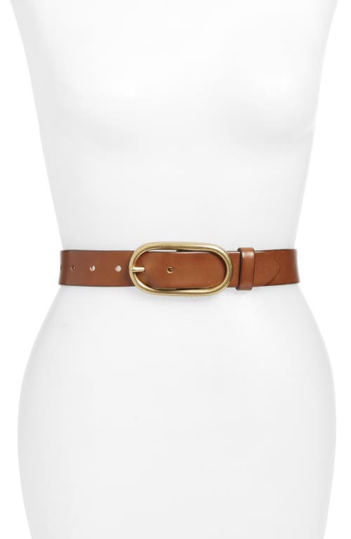 Treasure & Bond Oval Buckle Leather Belt at Nordstrom,