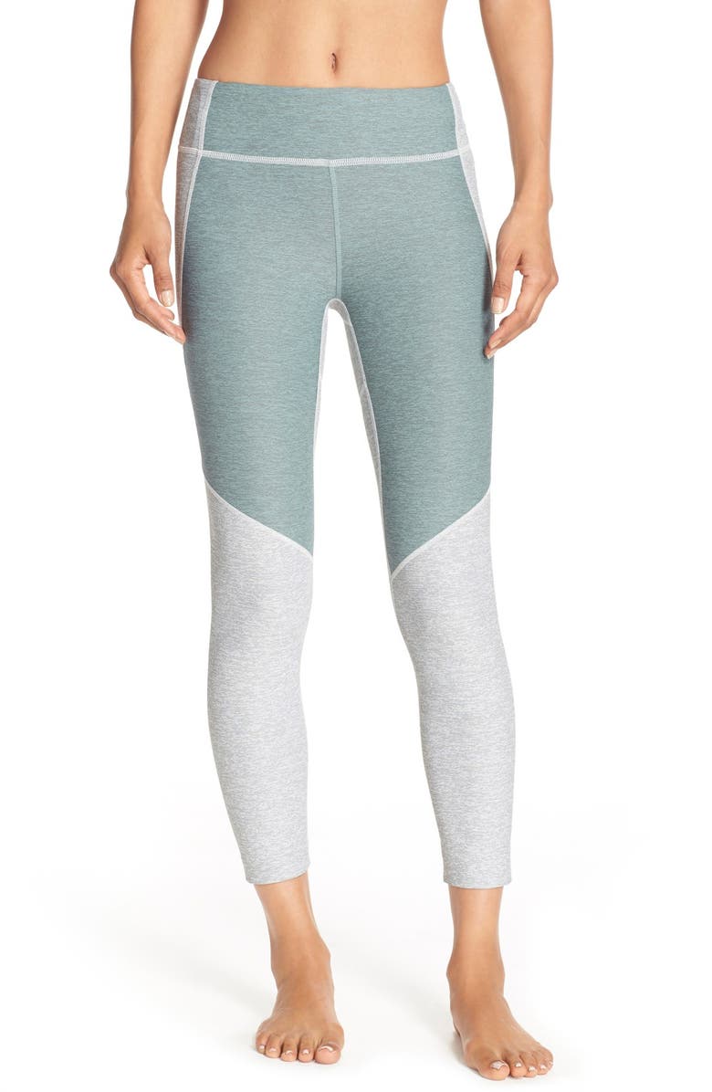 Outdoor Voices 'Warmup' Three-Quarter Two-Tone Leggings | Nordstrom