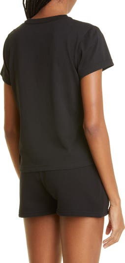 alexanderwang.t Women's Shrunken Cotton Logo Tee