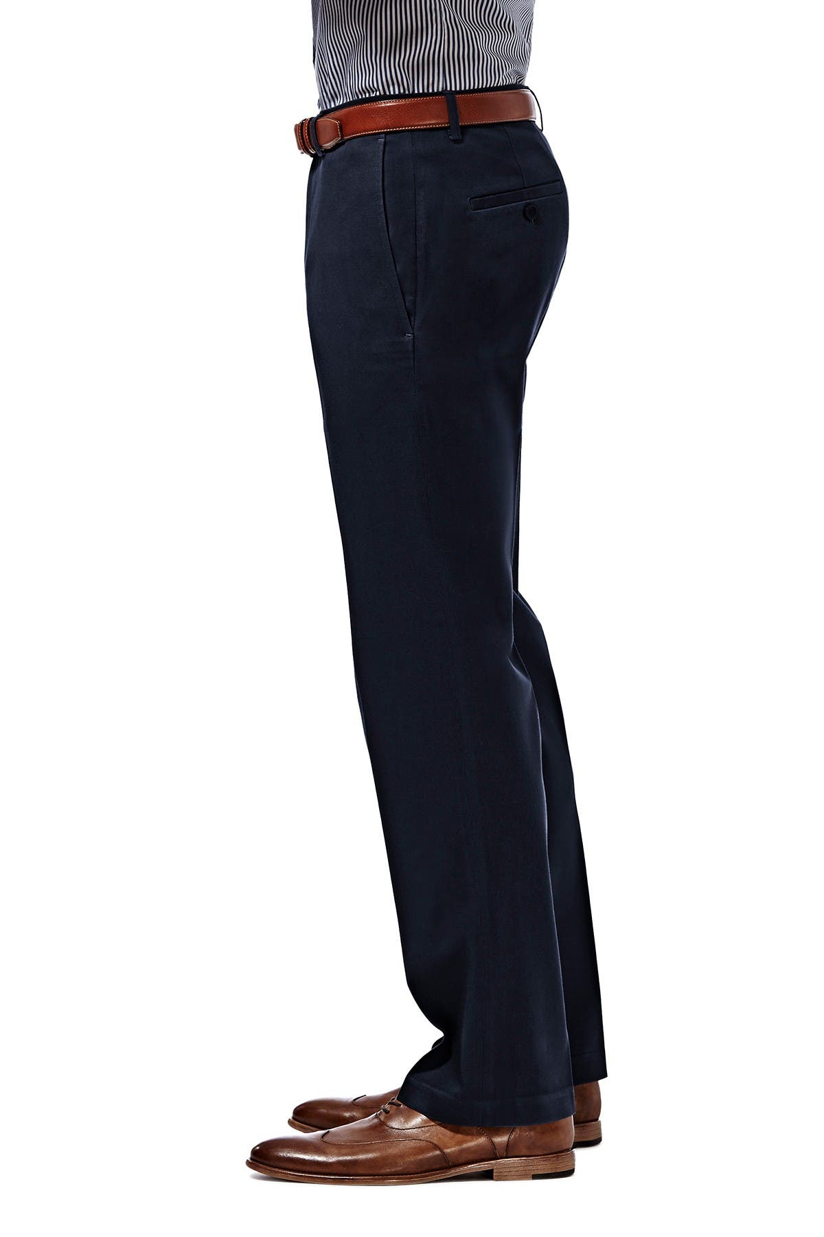 No Iron Khaki Straight Fit Pant 