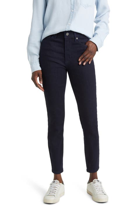 Larchmont High Waist Skinny Leg Jeans (Midnight)