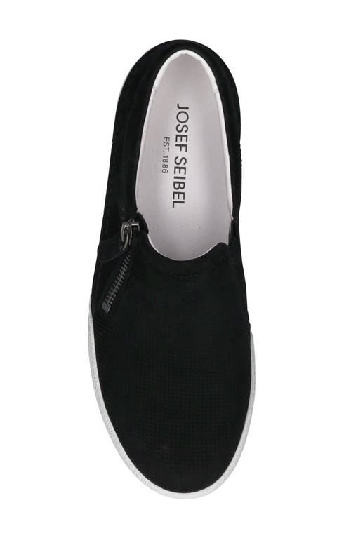 Josef Seibel Claire Zip Sneaker In Black