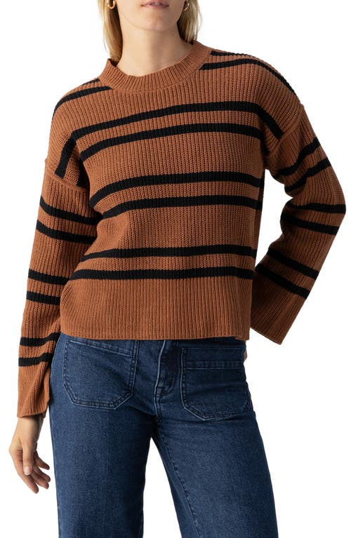 Shop Sanctuary Chilly Out Chenille Sweater In Rawhide/black Stripe