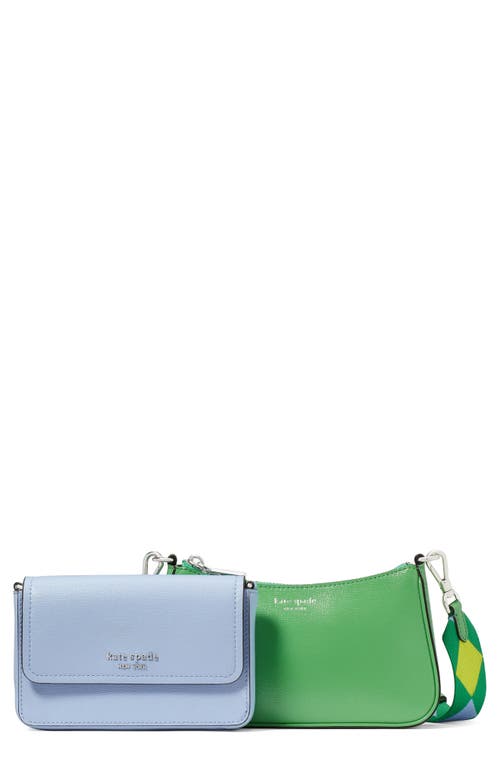 Kate Spade New York morgan double up colorblock saffiano leather crossbody bag in North Star Multi at Nordstrom