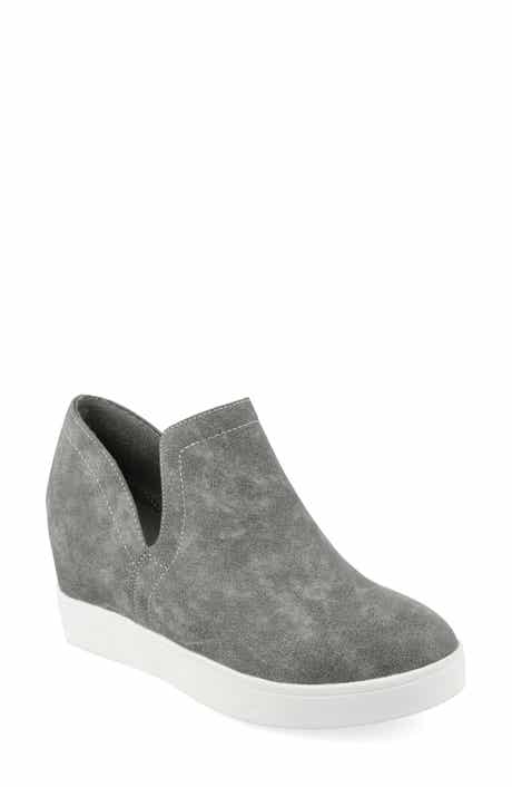 Journee clara wedge sneaker 2025 grey