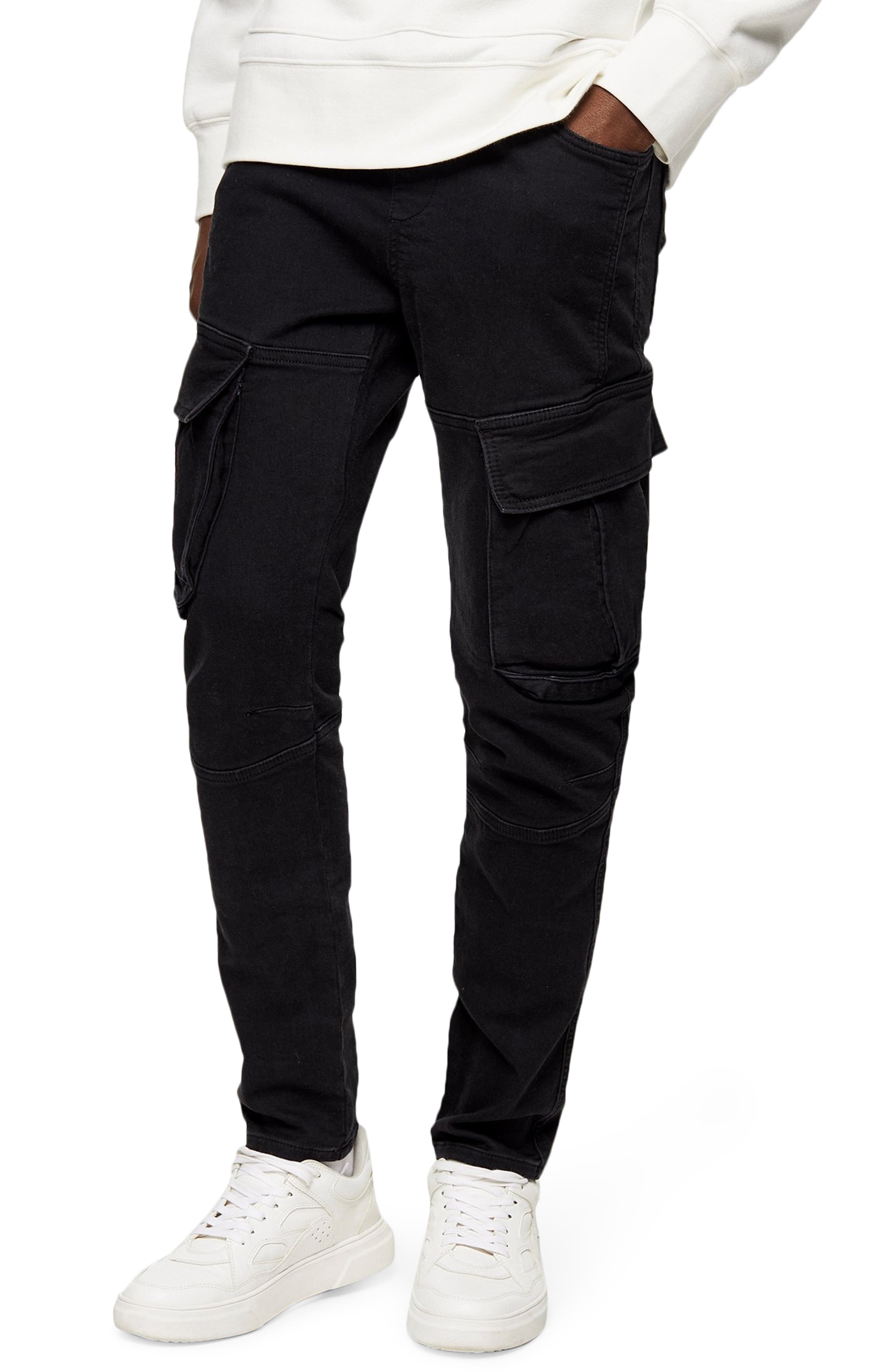 topman slim fit cargo jeans