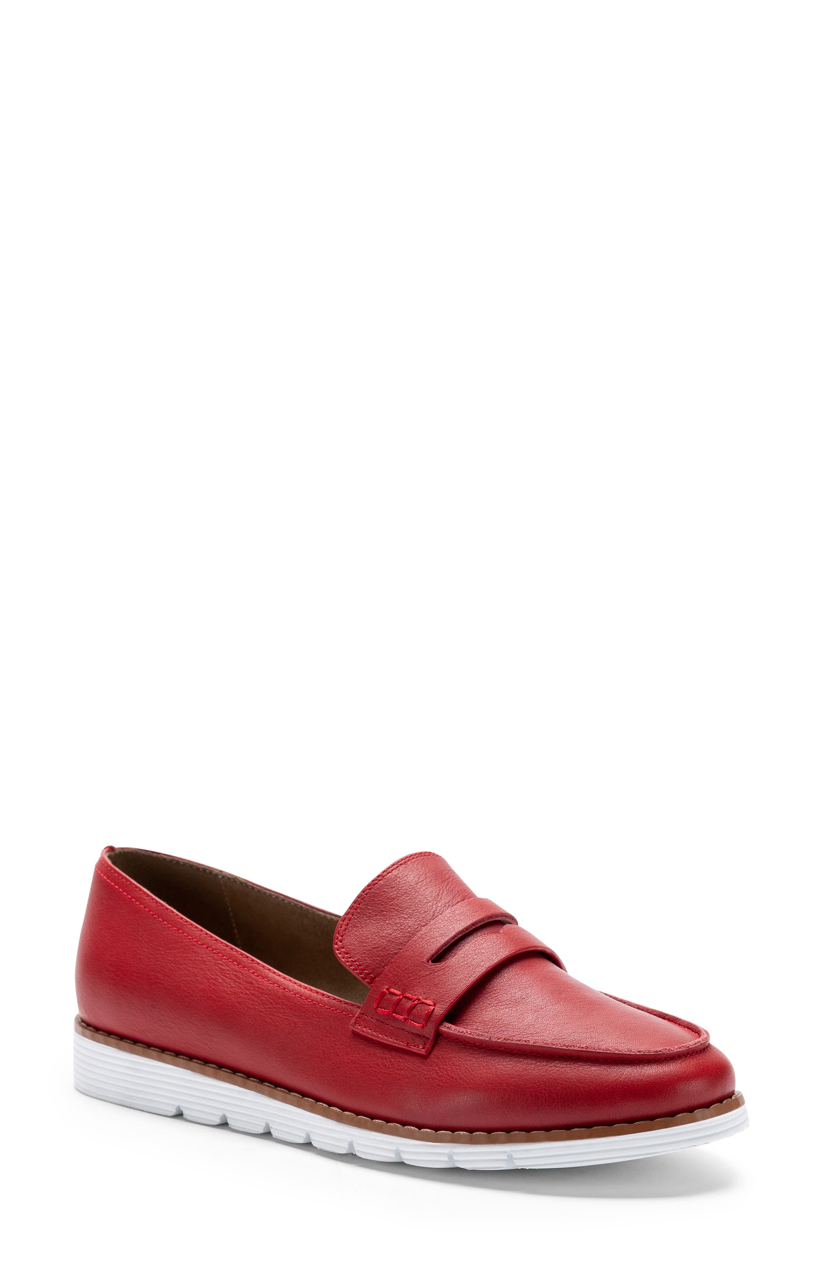 Blondo Waterproof Penny Loafer- Red