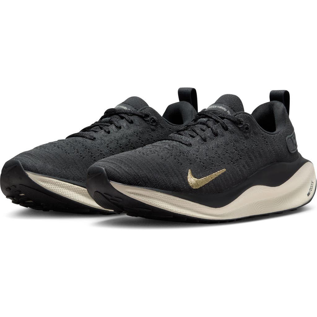 Nike Infinityrn 4 Running Shoe In Grey/gold/black