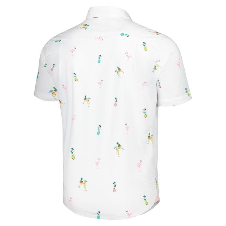 Shop Tommy Bahama White Buffalo Bills Nova Wave Flocktail Button-up Shirt