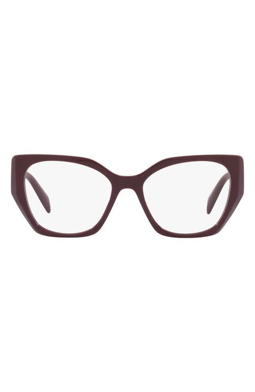 Prada 52mm Optical Glasses in Red at Nordstrom