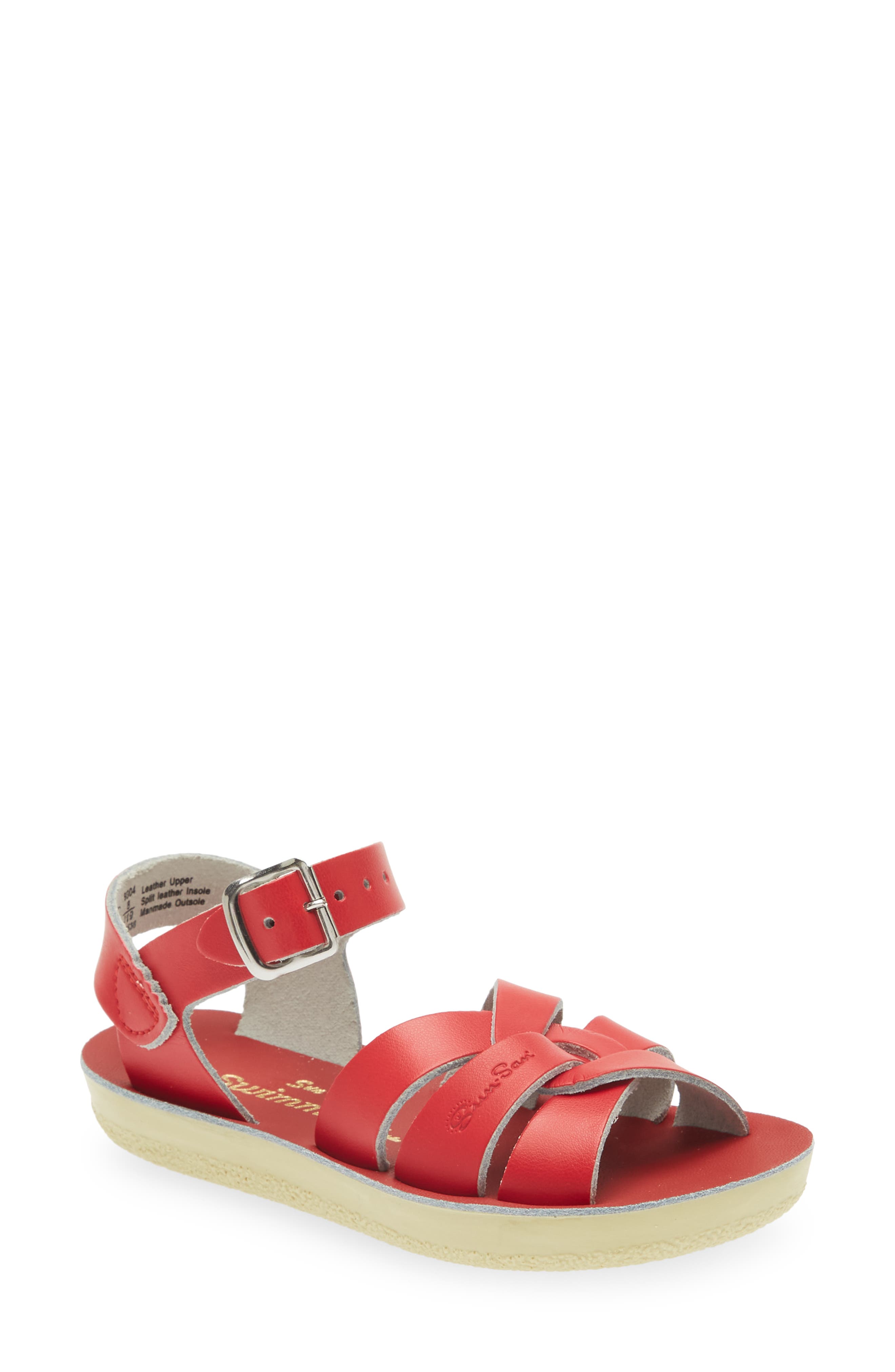 childrens red sandals