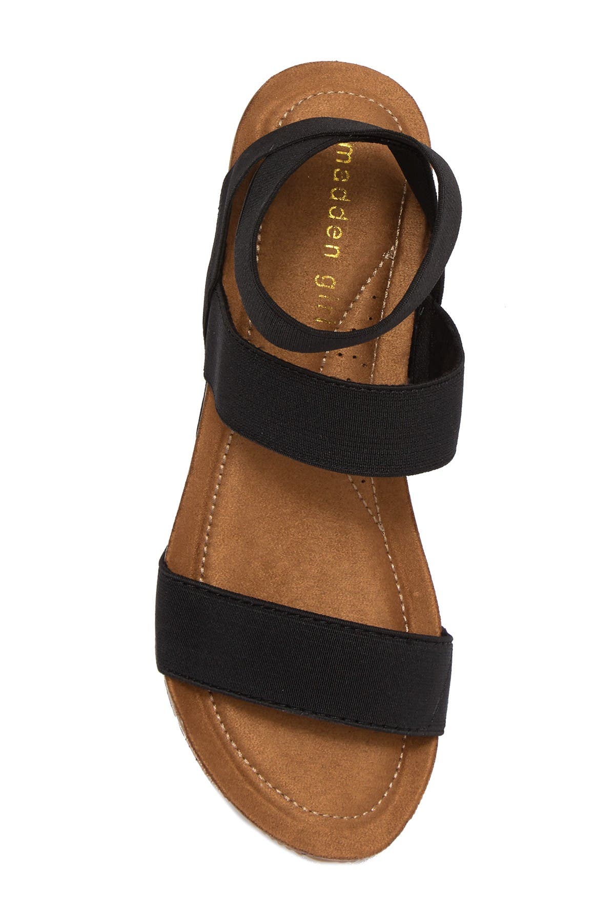 madden girl zoeyy cork wedge sandal