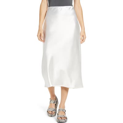 Topshop A-Line Midi Skirt, US (fits like 0-2) - Ivory