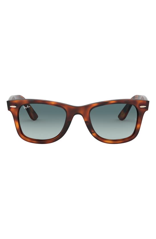 Ray Ban 50mm Wayfarer Ease Gradient Sunglasses In Red Havana