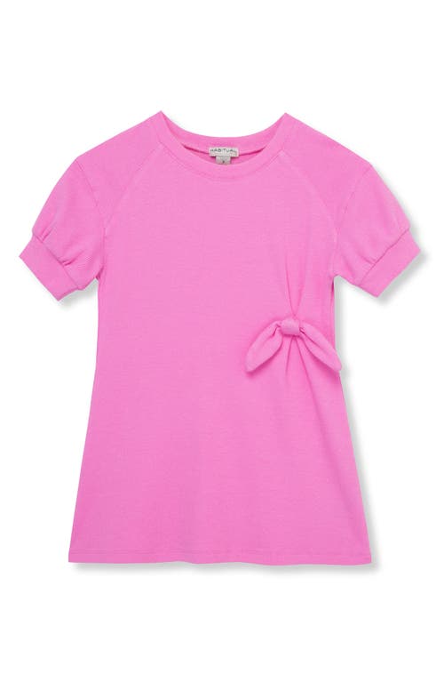 Shop Habitual Kids Kids' Side Tie Rib Dress In Pink