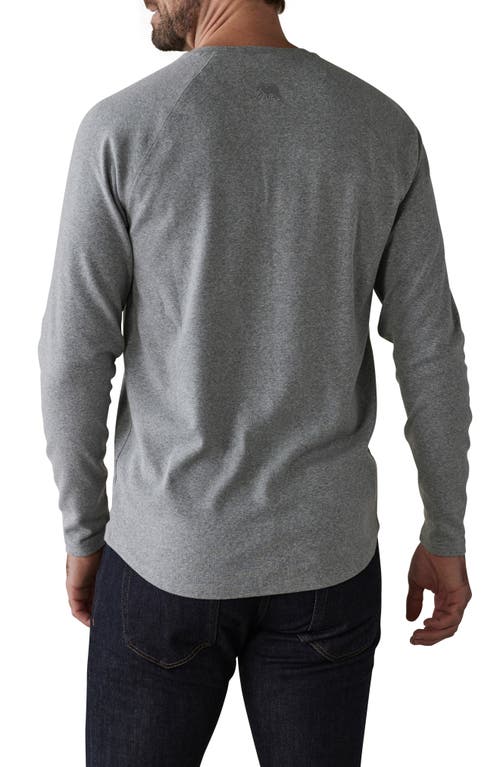 Shop The Normal Brand Puremeso Everyday Henley In Athletic Grey