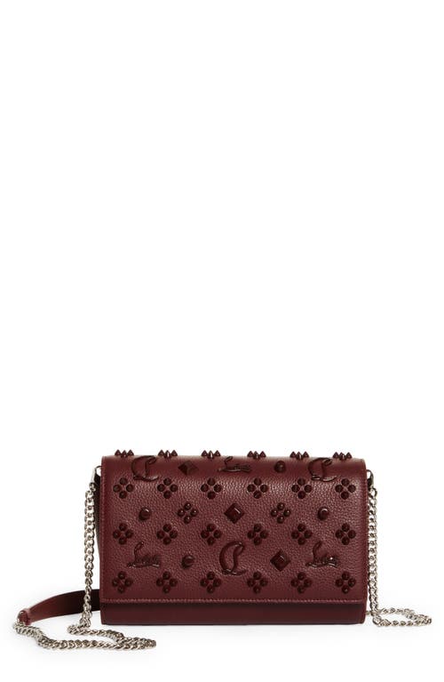 Louis Vuitton Paloma Embellished Leather Chain Clutch Bag