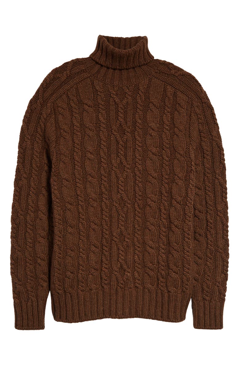 Ralph Lauren Purple Label Cable Knit Turtleneck Cashmere Sweater | Nordstrom